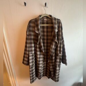 Unique Plaid Overcoat/Shirt